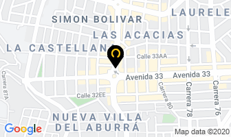 Mapa de Mega Pizza en Medellín