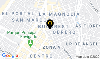 Mapa de Mega Pizza en Envigado
