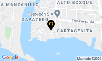 Mapa de Mega Textiles en Cartagena