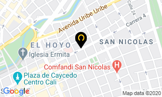 Mapa de Mega Visual Publicidad Digital en Cali