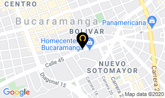 Mapa de Megaceros en Bucaramanga