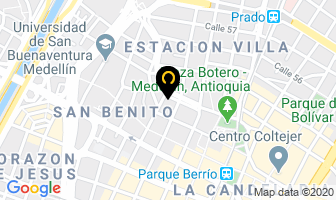 Mapa de Megacontrol Ltda en Medellín