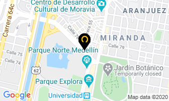 Mapa de Megafin en Medellín