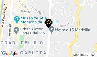 Mapa de Mej Autos en Medellín