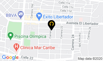 Mapa de Mejía Dalva Beatríz en Santa Marta