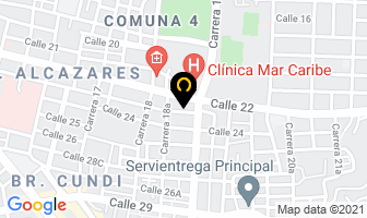 Mapa de Mejía Mery en Santa Marta