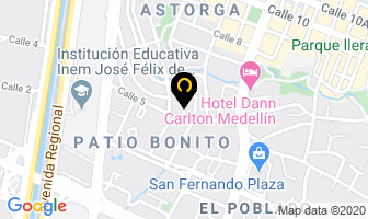 Mapa de Memovil en Medellín