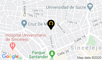 Mapa de Mendoza Argüello Luis Eduardo en Sincelejo