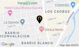 Mapa de Mendoza Casadiegos Jorge Sergio en Cúcuta