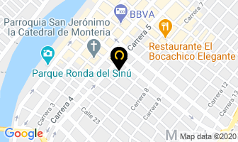 Mapa de Mendoza Del Toro Augusto Manuel en Montería