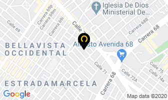 Mapa de Mensajería Carter Ltda en Bogotá D.C