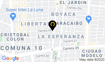 Mapa de Mensajeros A Tiempo en Cali