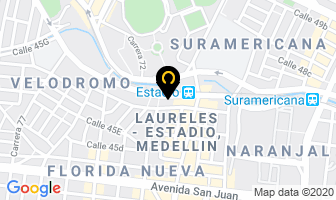 Mapa de Mensaya Ltda. en Medellín