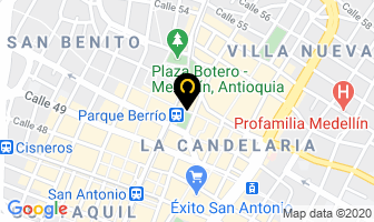 Mapa de Merca Bienes en Medellín