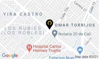 Mapa de Merca Plaza El Poblado Ltda en Cali