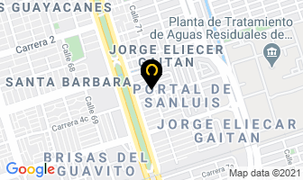 Mapa de Merca Pollo en Cali