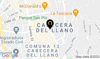 Mapa de Mercabecera en Bucaramanga