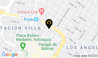 Mapa de Mercadent en Medellín