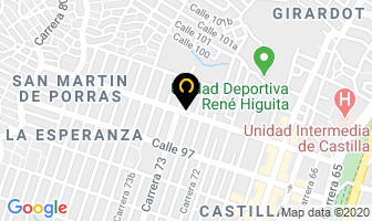 Mapa de Mercado La 98. en Medellín