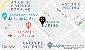 Mapa de Mercado Los Pinos en Cali