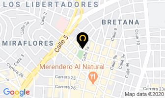 Mapa de Mercagas Colombia en Cali