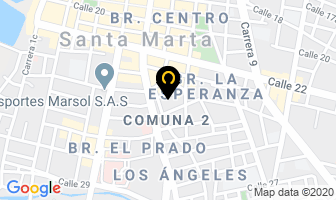 Mapa de Merendero Barichara en Santa Marta