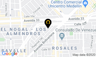 Mapa de Merstec Ltada. en Medellín