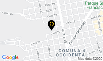 Mapa de Metal Sander Manosalva en Bucaramanga