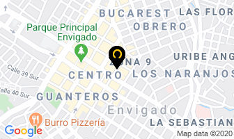 Mapa de Metales Y Perfiles S.a. en Envigado