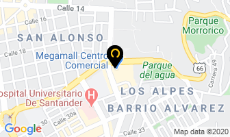 Mapa de Metalgem en Bucaramanga