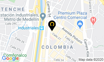 Mapa de Metalgem en Medellín