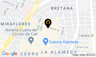 Mapa de Metalicas Cargus en Cali