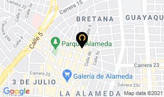 Mapa de Metálicas Duque en Cali