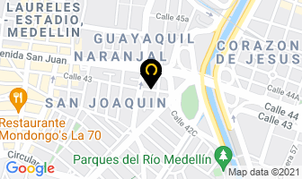 Mapa de Metálicas Forero Ltda. en Medellín