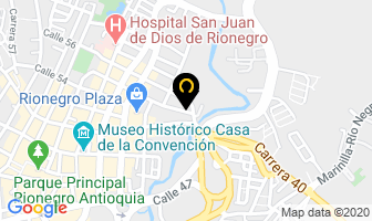 Mapa de Metalicas J & M en Rionegro