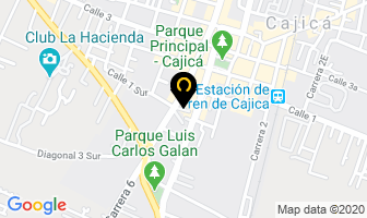 Mapa de Metalicas Marulanda en Cajicá