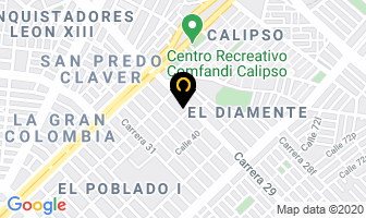 Mapa de Metalicas Ochoa en Cali
