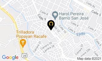 Mapa de Metálicas Ortíz Hermanos en Popayán