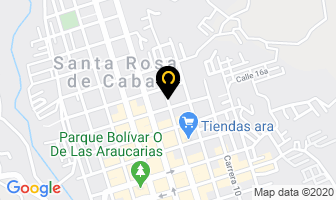 Mapa de Metálicas Pinzón en Santa Rosa de Cabal
