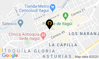 Mapa de Metalicas Raal en Itaguí