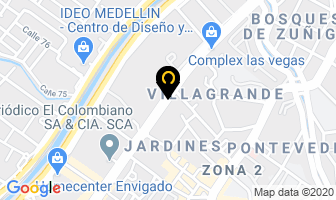 Mapa de Metalnet E.u. en Medellín
