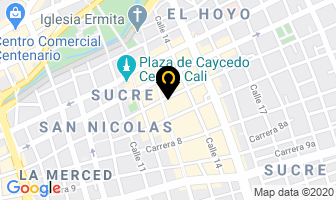 Mapa de Metaval en Cali