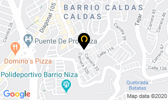 Mapa de Metro Aluminios en Bucaramanga