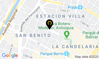 Mapa de Metrolamp en Medellín