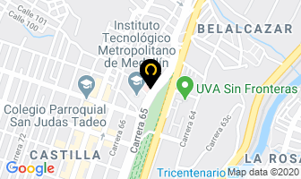 Mapa de Metrosalud en Medellín