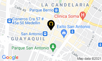 Mapa de Metrotablones en Medellín