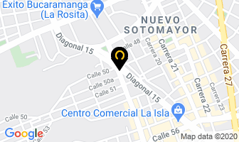 Mapa de Metrovidrios en Bucaramanga