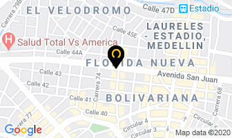 Mapa de Mg Motos en Medellín