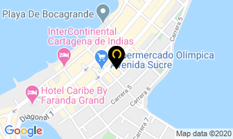 Mapa de Mi Dulce Cafe en Cartagena