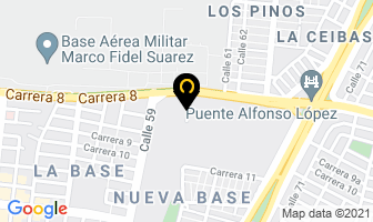 Mapa de Mi Dulce Mascota en Cali